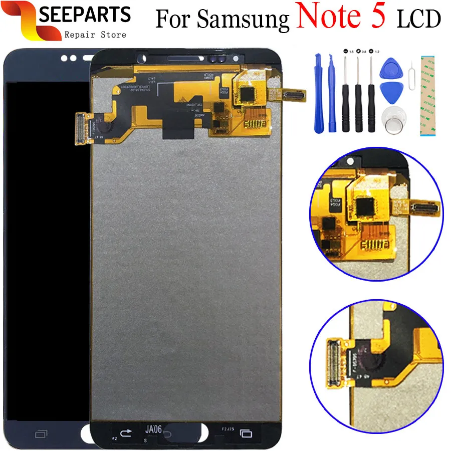 For 5.7" Samsung Galaxy NOTE 5 N920 N920F LCD Display Touch Screen Digitizer Assembly Note5 Replace TFT For SAMSUNG NOTE 5 LCD
For 5.7" Samsung Galaxy NOTE 5 N920 N920F LCD Display Touch Screen Digitizer Assembly Note5 Replace TFT For SAMSUNG NOTE 5 LCD