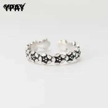 YPAY Vintage Stackable Flower Ring For Women 100% Real 925 Sterling Silver Open Adjustable Rings Fine Jewelry Wholesale YMR401
YPAY Vintage Stackable Flower Ring For Women 100% Real 925 Sterling Silver Open Adjustable Rings Fine Jewelry Wholesale YMR401