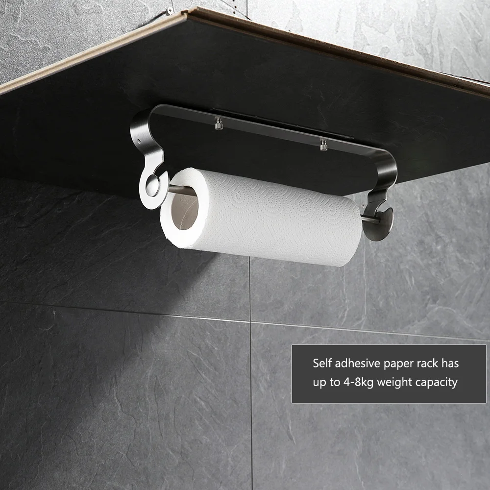 Wall Mount Hanging Paper Towel Holder for Kitchen Tissue Roll Self adhesive Paper Towel Rack Dispenser Bathroom Accessories
Wall Mount Hanging Paper Towel Holder for Kitchen Tissue Roll Self adhesive Paper Towel Rack Dispenser Bathroom Accessories
