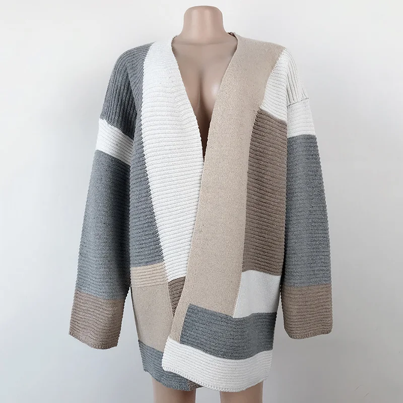 Korean Style Cardigans Long Sweater Women Patchwork Casual V Neck Knit Sweaters Long Sleeve Oversize Female Cloth Autumn 2020
Korean Style Cardigans Long Sweater Women Patchwork Casual V Neck Knit Sweaters Long Sleeve Oversize Female Cloth Autumn 2020