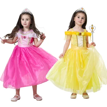 Fashion Cartoon belle Cosplay Baby Girl Dress High-Grade Princess Kids Clothes for Christmas Party Costume Off Shoulder 2020 
Fashion Cartoon belle Cosplay Baby Girl Dress High-Grade Princess Kids Clothes for Christmas Party Costume Off Shoulder 2020