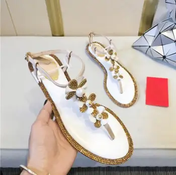 Beach Sandalias Mujer 2019 Leisure Flower Zapatos De Mujer Outside Flip Flops Basic Sandals Rome Classic Retro Flats Casual Shoe 
Beach Sandalias Mujer 2019 Leisure Flower Zapatos De Mujer Outside Flip Flops Basic Sandals Rome Classic Retro Flats Casual Shoe