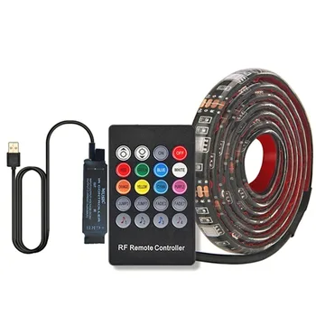 LED Music Control Strip Light Waterproof RGB Flexible Tape Ribbon String with 20 Keys RF Controller for TV Desktop Background
LED Music Control Strip Light Waterproof RGB Flexible Tape Ribbon String with 20 Keys RF Controller for TV Desktop Background