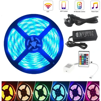 Boruit WiFi IR LED Strip DC12V Ribbon LED Lights Strip RGB Tape SMD 5050 Flexible 5M 10M Diode Tape with WiFi Remote LED Lights
Boruit WiFi IR LED Strip DC12V Ribbon LED Lights Strip RGB Tape SMD 5050 Flexible 5M 10M Diode Tape with WiFi Remote LED Lights