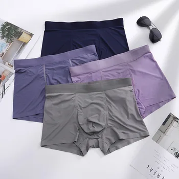 Hot Selling Men Viscose Seamless Underwear Solid Color Large Size U Convex Boxers Breathable and Comfortable Men's Medium Waist
Hot Selling Men Viscose Seamless Underwear Solid Color Large Size U Convex Boxers Breathable and Comfortable Men's Medium Waist