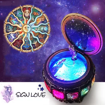 Music Box "Castle In The Sky" Twelve Constellation Music Box Birthday Gift Home Decor
Music Box "Castle In The Sky" Twelve Constellation Music Box Birthday Gift Home Decor