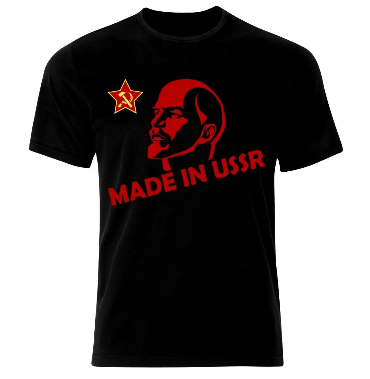 

UdSSR USSR CCCP Russia Solviet Union Lenin Putin Stalin COMMUNISM Men T-Shirt Short Casual 100% Cotton Shirts