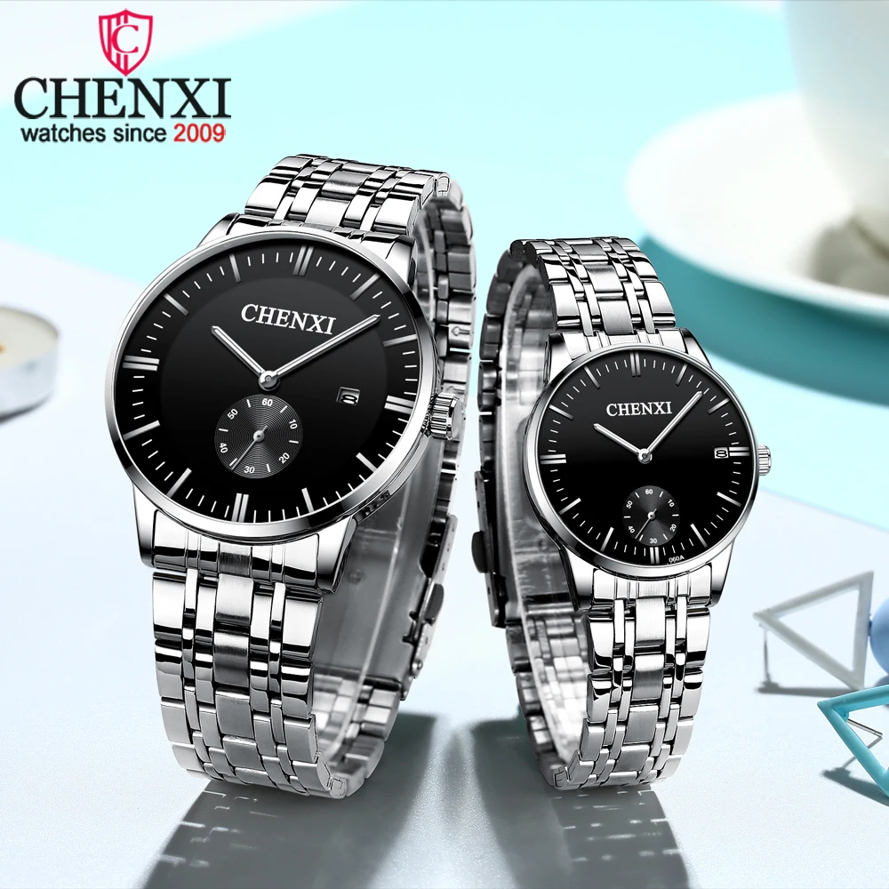 Top Brand CHENXI Full Stainless Steel For Couple Watches Fashion Casual Clock Waterproof Quartz Wristwatches Daily Gifts
Top Brand CHENXI Full Stainless Steel For Couple Watches Fashion Casual Clock Waterproof Quartz Wristwatches Daily Gifts