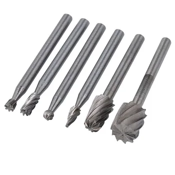 6PCS HSS Rotary Multi Tool Burr Routing Router Bit Mill Cutter Attachment for Dremel
6PCS HSS Rotary Multi Tool Burr Routing Router Bit Mill Cutter Attachment for Dremel