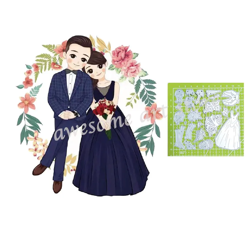Wedding Invitation Metal Cutting Mold 2021 Flower Couples Bridegroom Stencil DIY Scrapbooking Gift Craft Die Cuts Card Making
Wedding Invitation Metal Cutting Mold 2021 Flower Couples Bridegroom Stencil DIY Scrapbooking Gift Craft Die Cuts Card Making