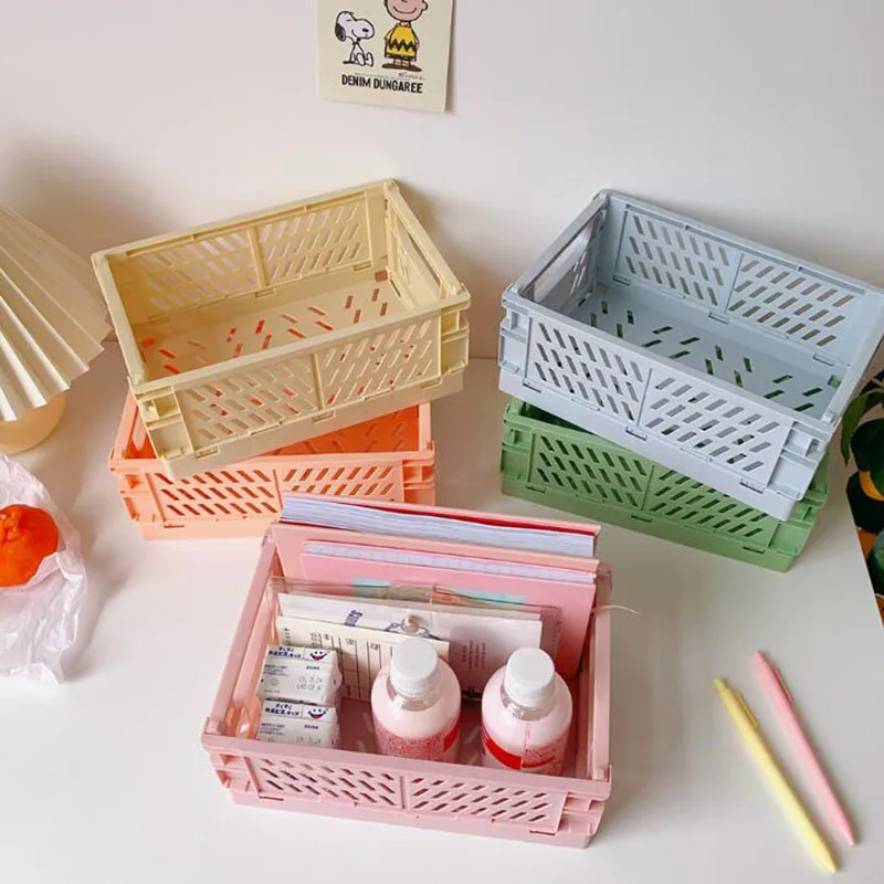 8pcs Storage Case Folding Student Desktop Organizing Container Basket Handbook Tape Stationery Plastic Storage Box
8pcs Storage Case Folding Student Desktop Organizing Container Basket Handbook Tape Stationery Plastic Storage Box