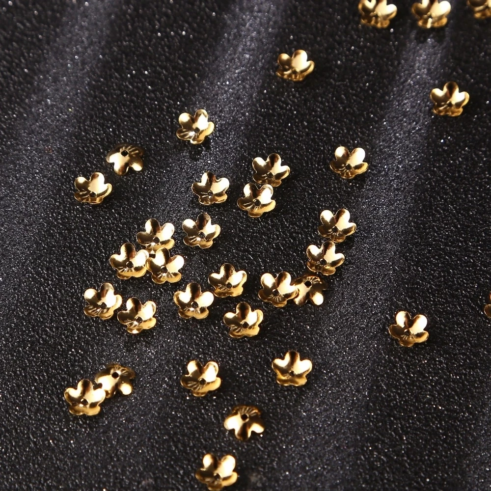 50pcs/lot Stainless Steel DIY Hollow Flower Charms Bead Caps for Jewelry Making
50pcs/lot Stainless Steel DIY Hollow Flower Charms Bead Caps for Jewelry Making