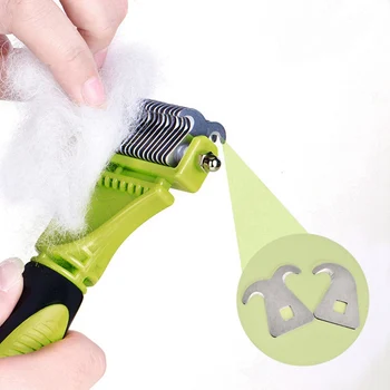 New Stainless Double-sided Pet Cat Dog Comb Brush Large Dogs Open Knot Rake Knife Pet Cat Dog Grooming Products Gift
New Stainless Double-sided Pet Cat Dog Comb Brush Large Dogs Open Knot Rake Knife Pet Cat Dog Grooming Products Gift