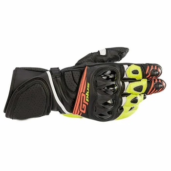 

Free shipping 2020 Alpine Black/red/yellow GP Plus R V2 Leather Racing Motorcycle Motorbike Gloves All sizes