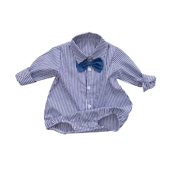 2020 Autumn newborn bodysuit New Striped Clothes for Babies with Bow Boys' Long-Sleeved Shirt bodysuit
2020 Autumn newborn bodysuit New Striped Clothes for Babies with Bow Boys' Long-Sleeved Shirt bodysuit