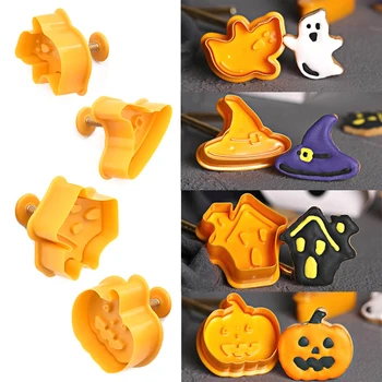 4pcs/set DIY Fondant Cake Decor Halloween Baking Set Gadget 3D Baking Mould Cookie Cutter Set Cartoon Biscuit Baking Gadgets
4pcs/set DIY Fondant Cake Decor Halloween Baking Set Gadget 3D Baking Mould Cookie Cutter Set Cartoon Biscuit Baking Gadgets