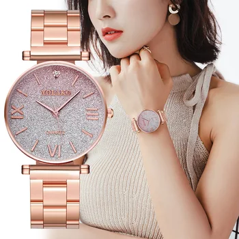 Simple/Luxury Style Watches stainless steel Women 39 s Dresses Watch Star Gradual Color Lady's Fashion Quartz Leisure WristWatch 
Simple/Luxury Style Watches stainless steel Women 39 s Dresses Watch Star Gradual Color Lady's Fashion Quartz Leisure WristWatch