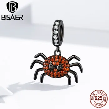 Insect Pendant BISAER 100% 925 Sterling Silver Big Black Spider Charms Spider Beads fit Children Bracelets DIY Jewelry ECC1416
Insect Pendant BISAER 100% 925 Sterling Silver Big Black Spider Charms Spider Beads fit Children Bracelets DIY Jewelry ECC1416