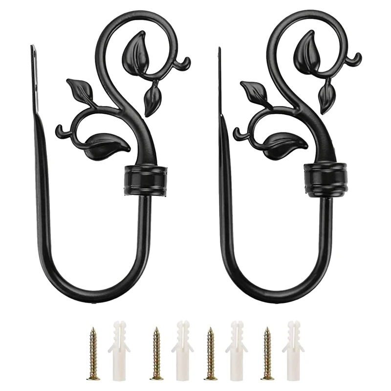 2 Pcs Metal Decorative Curtain Holdbacks,Wall Mounted Window Drapery Tiebacks for Bedroom,Livingroom,Come with Screws
2 Pcs Metal Decorative Curtain Holdbacks,Wall Mounted Window Drapery Tiebacks for Bedroom,Livingroom,Come with Screws