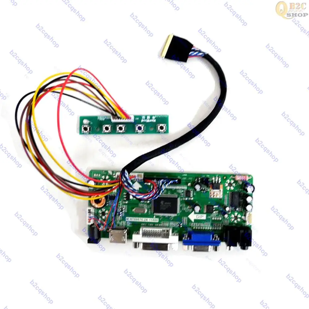 Плата контроллера ЖК-монитора для 1920X1080 B156HW03 V.0 HDMI-совместимый + DVI VGA аудио |