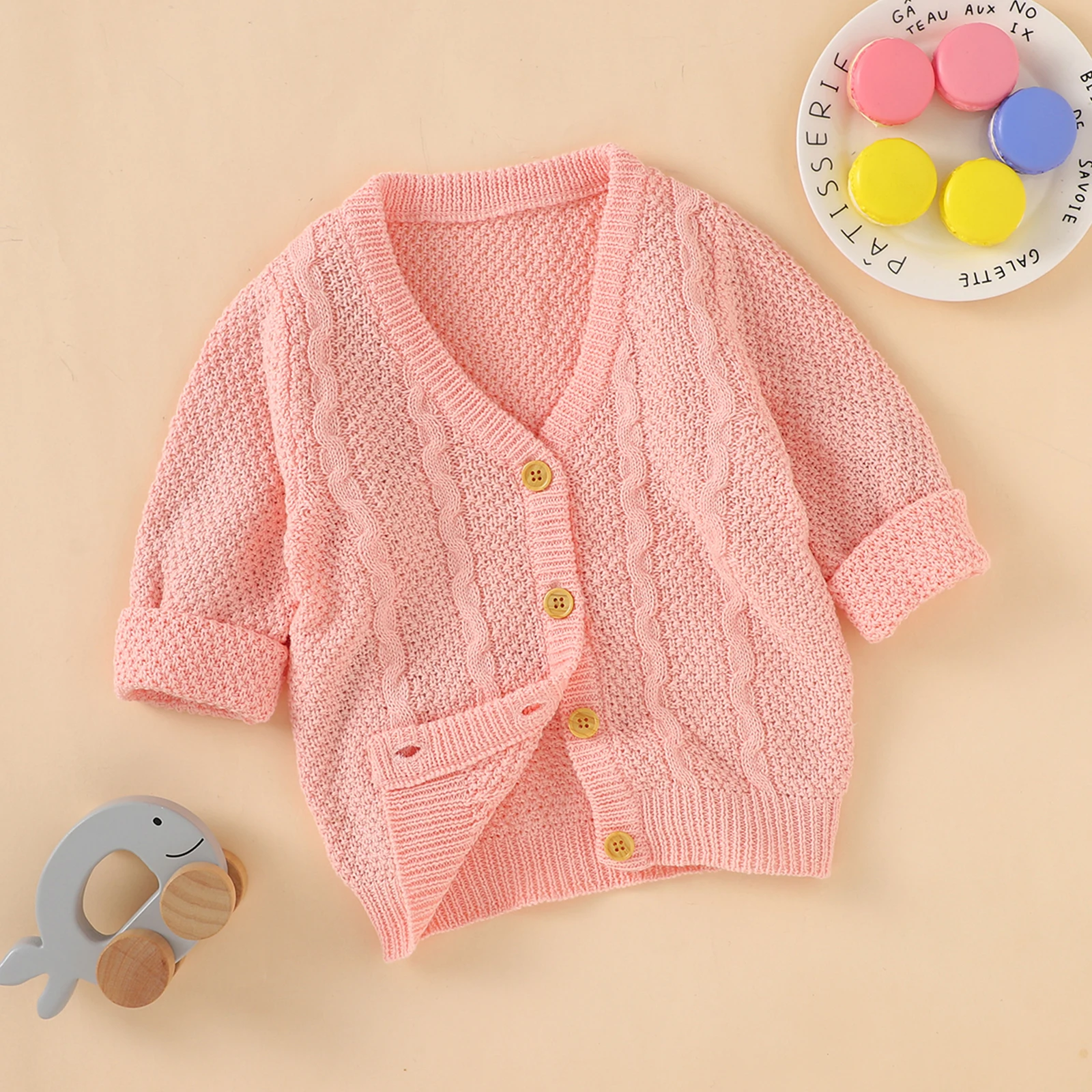 Pudcoco Newborn Baby Girl Clothes Solid Color Knitted Cardigan Long Sleeve V-neck Single Breasted Warm Coat Sweater Autumn Baby
Pudcoco Newborn Baby Girl Clothes Solid Color Knitted Cardigan Long Sleeve V-neck Single Breasted Warm Coat Sweater Autumn Baby