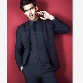 New Classic Men’s Suit Smolking Noivo Terno Slim Fit Easculino Evening Suits For Men Dark Gray Groom Tuxedos Wedding Party Bride
New Classic Men’s Suit Smolking Noivo Terno Slim Fit Easculino Evening Suits For Men Dark Gray Groom Tuxedos Wedding Party Bride