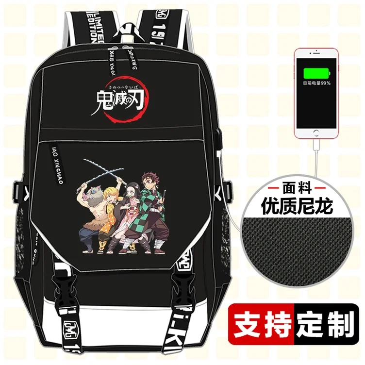 NEW Demon Slayer: Kimetsu no Yaiba Backpack USB Charging Anime Rucksack Women School Bags print Laptop Backpack Travel Bagpack
NEW Demon Slayer: Kimetsu no Yaiba Backpack USB Charging Anime Rucksack Women School Bags print Laptop Backpack Travel Bagpack