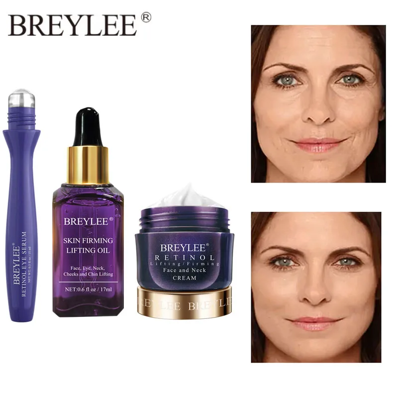BREYLEE Anti-aging Anti Wrinkle Skin Care Set Retinol Anti Wrinkle Eye Serum Face Cream Lifting Firming Essencial Oil Face Serum
BREYLEE Anti-aging Anti Wrinkle Skin Care Set Retinol Anti Wrinkle Eye Serum Face Cream Lifting Firming Essencial Oil Face Serum