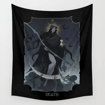 Drawlloween Tarot Death Tapestry Black Wall Hanging Room Carpet Bedspread Beach Mat Tapestries Art Home Accessories
Drawlloween Tarot Death Tapestry Black Wall Hanging Room Carpet Bedspread Beach Mat Tapestries Art Home Accessories