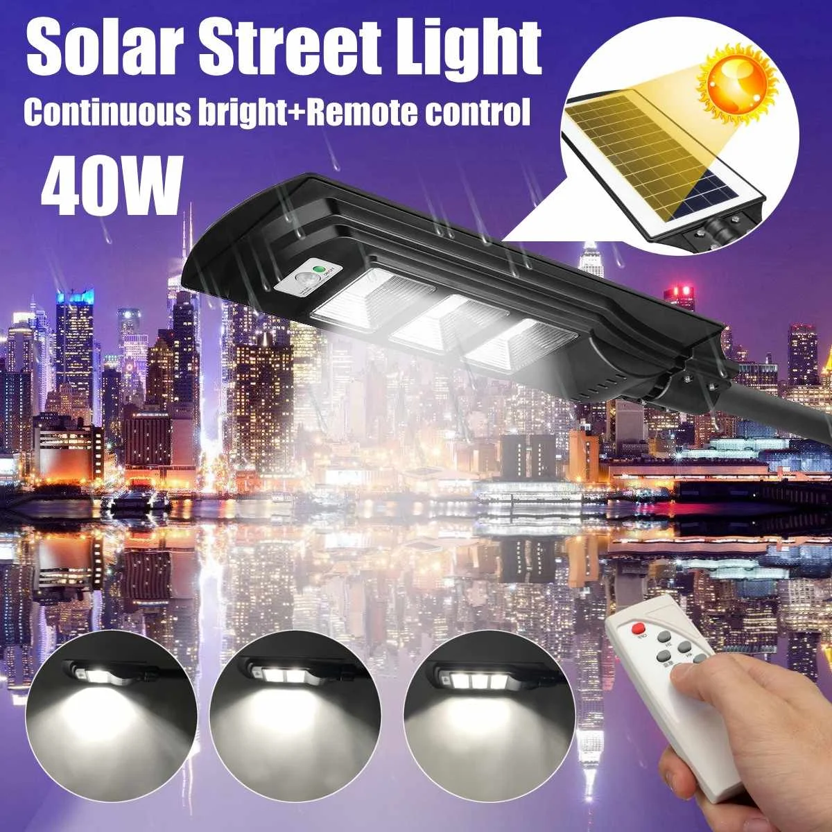 40LED Solar Power LED Wall Street Light Lighting Waterproof Remote Control Lamp Powered for Outdoor Garden Courtyard
40LED Solar Power LED Wall Street Light Lighting Waterproof Remote Control Lamp Powered for Outdoor Garden Courtyard