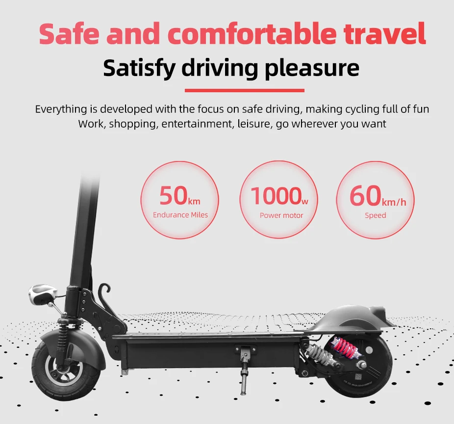 60KM/H Electric Scooter 1000W 48V Motor Foldable For Adult E Skateboard Electro Road tire Max speed 60Km/H Electro scooter 60KM/H Electric Scooter 1000W 48V Motor Foldable For Adult E Skateboard Electro Road tire Max speed 60Km/H Electro scooter