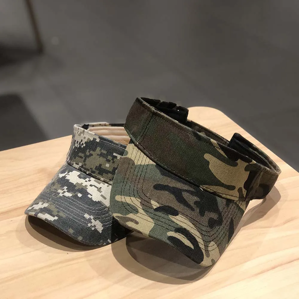 Sun Visor Hat Men Camouflage Outdoor Hunting Style Cap Empty Top Hat Adjustable Size
Sun Visor Hat Men Camouflage Outdoor Hunting Style Cap Empty Top Hat Adjustable Size