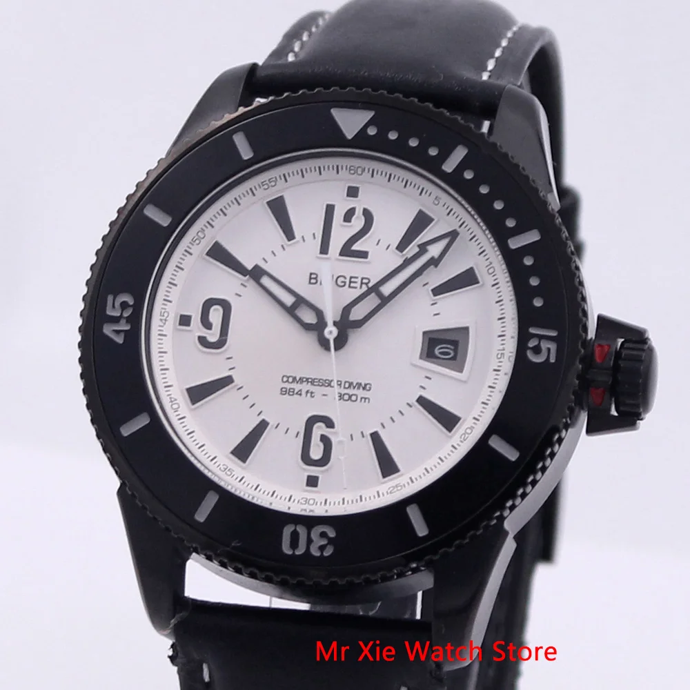 Bliger 43mm Automatic Mechanical Watch Men Luxury Brand Luminous Waterproof PVD Case Leather Strap Calendar Wristwatches Men
Bliger 43mm Automatic Mechanical Watch Men Luxury Brand Luminous Waterproof PVD Case Leather Strap Calendar Wristwatches Men