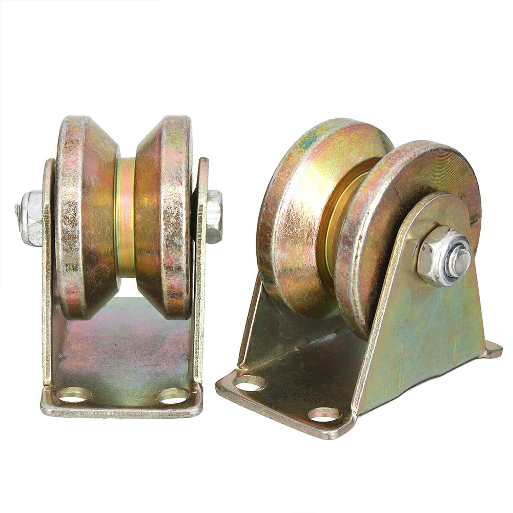 2pcs Durable Mini Sliding Gate Roller Portable Steel Accessories Wheel Replacement V Type With Bracket Wear Resistant Thicken
2pcs Durable Mini Sliding Gate Roller Portable Steel Accessories Wheel Replacement V Type With Bracket Wear Resistant Thicken