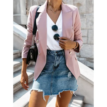 Plus Size S-3XL Women Autumn Long Sleeve Double-breasted Buttons Suits Office Ladies Casual Business Solid Slim Blazers SJ4579Y
Plus Size S-3XL Women Autumn Long Sleeve Double-breasted Buttons Suits Office Ladies Casual Business Solid Slim Blazers SJ4579Y