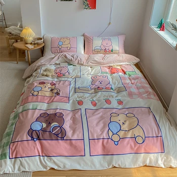 GXC Pink Mink Velvet Extra Thick 4 Piece Bedding Set Quilt Cover Sheet Pillowcase Winter Home Textile Comfortable Healthy Fabric
GXC Pink Mink Velvet Extra Thick 4 Piece Bedding Set Quilt Cover Sheet Pillowcase Winter Home Textile Comfortable Healthy Fabric