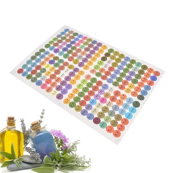 216Pcs/Sheet Round Circle Stickers colorful Pre-printed Essential Oil Bottles Cap Lid Labels for Young Living oils organizer
216Pcs/Sheet Round Circle Stickers colorful Pre-printed Essential Oil Bottles Cap Lid Labels for Young Living oils organizer