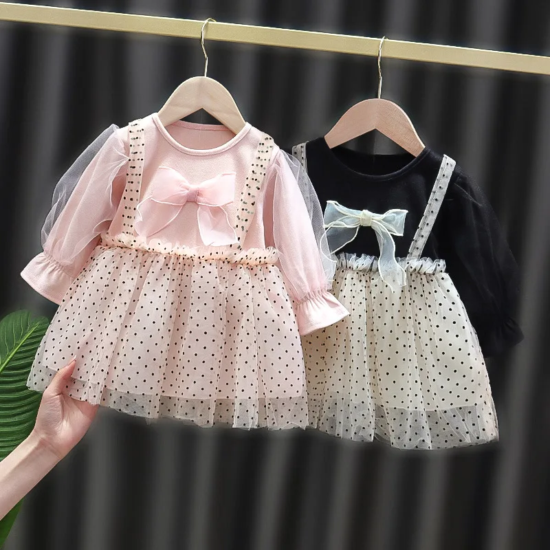 

For Baby girl's clothes bow dress costume toddler girls kids clothing birthday princess party tutu dresses infant babies dress