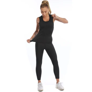 2020 Women Body Shaper Sleeveless Shirt+Pants Hot Thermo Slimming Shapewear Sweat Suit Waist Trainer Fitness Tummy Shaper Corset
2020 Women Body Shaper Sleeveless Shirt+Pants Hot Thermo Slimming Shapewear Sweat Suit Waist Trainer Fitness Tummy Shaper Corset