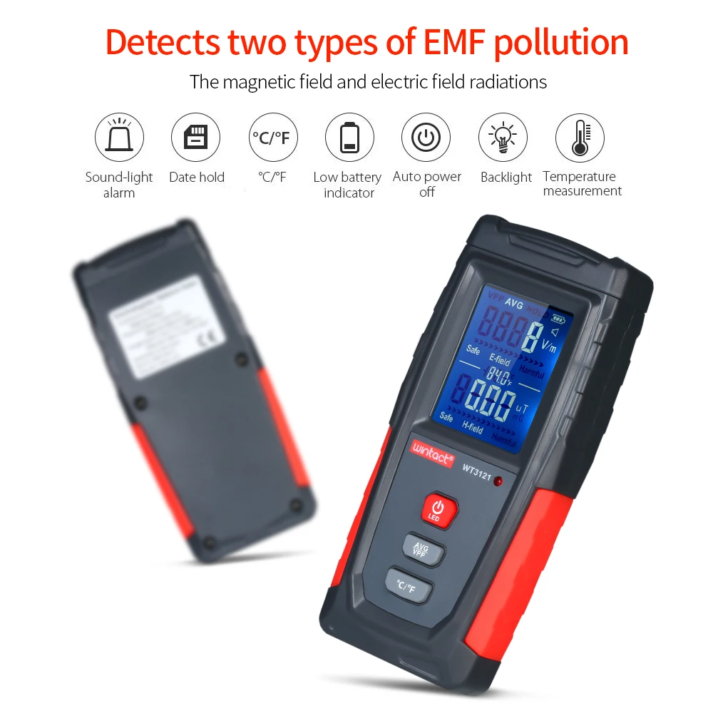 Dosimeter High Precision Handheld Mini Digital LCD EMF Tester Electromagnetic Field Radiation Detector Meter Dosimeter Tester
Dosimeter High Precision Handheld Mini Digital LCD EMF Tester Electromagnetic Field Radiation Detector Meter Dosimeter Tester