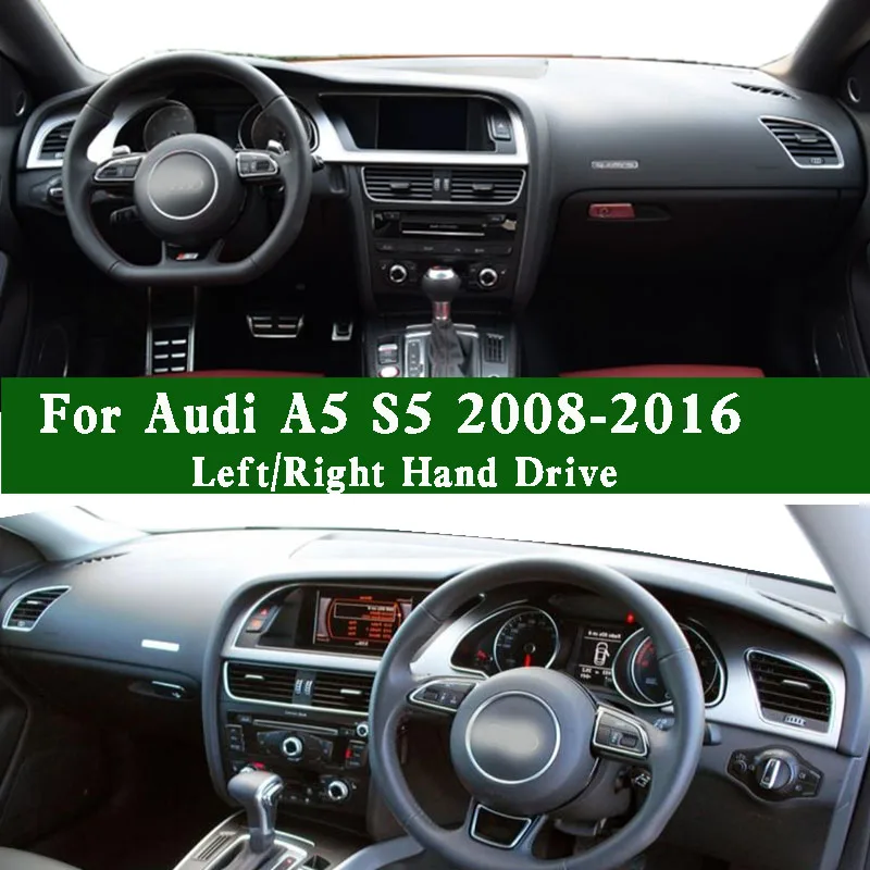 

For Audi A5 S5 8T3 8TA 8F7 2008-2016 Dashmat Dashboard Cover Instrument Panel Pad Dash Mat Anti-Dirt Proof Ornaments