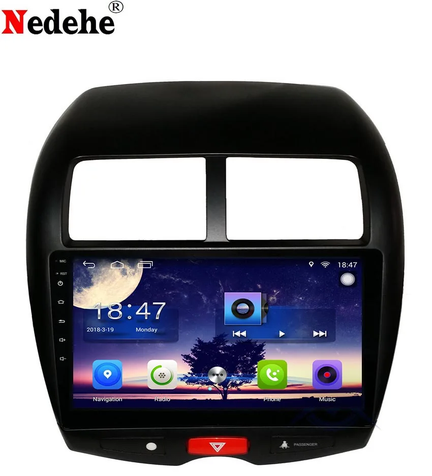 Автомобильный радиоприемник Nedehe 10 1 дюймов Android 8 0 стерео dvd GPS-навигация для Mitsubishi