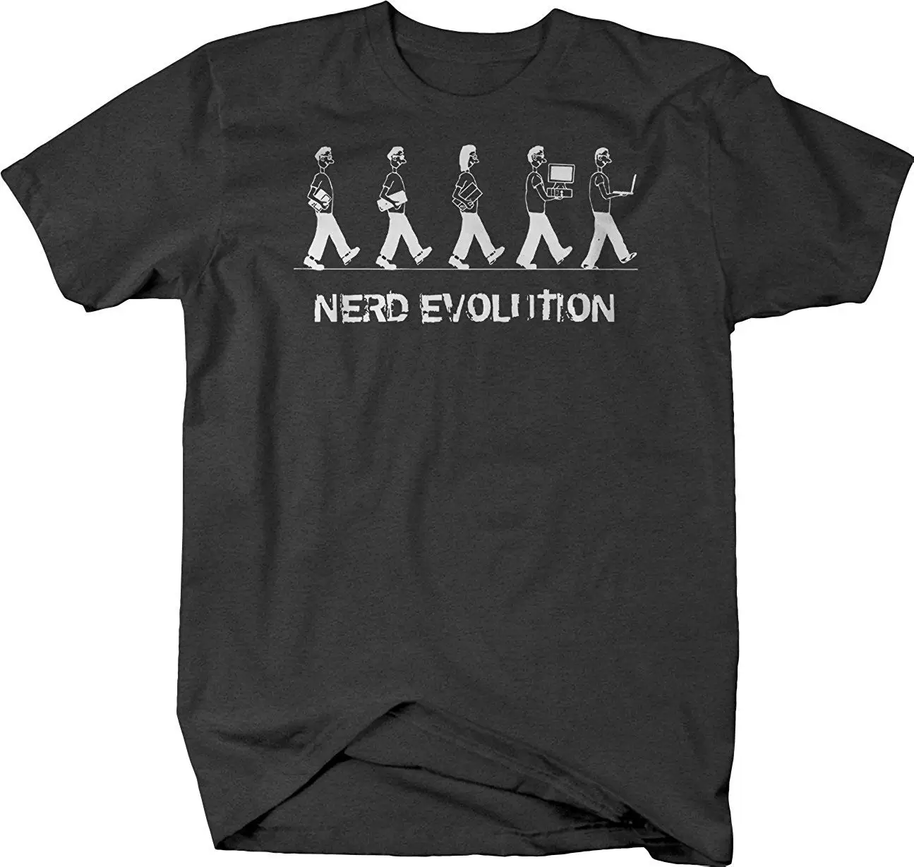 Nerd Evolution компьютерный ноутбук планшет футболка Свободная размер Топ Ajax | Мужская