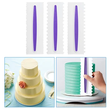 Cake Decorating Tool Icing Comb Cake Scraper Texture Fondant Mousse Cream Spatula Edge Smoother Baking Pastry Kitchen Supplies
Cake Decorating Tool Icing Comb Cake Scraper Texture Fondant Mousse Cream Spatula Edge Smoother Baking Pastry Kitchen Supplies