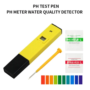 Portable LCD Digital PH Meter 0.1 Accuracy Water Quality Tester Pen for testing Aquarium Pool Wine Urine PH Measurement Pen
Portable LCD Digital PH Meter 0.1 Accuracy Water Quality Tester Pen for testing Aquarium Pool Wine Urine PH Measurement Pen