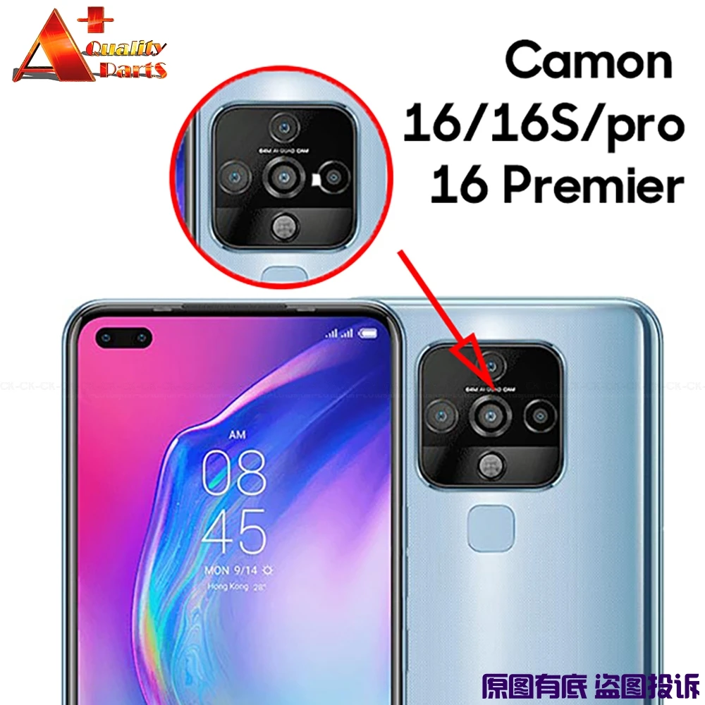 Для Tecno Camon 16 16S Pro Premier оригинальная задняя камера объектив стеклянная крышка