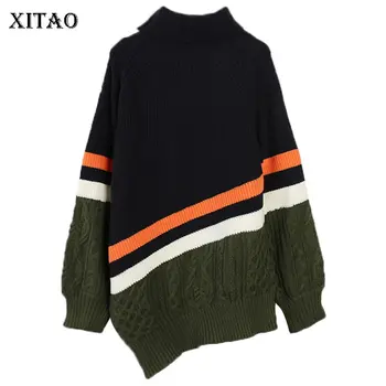 XITAO Irregular Knitted Sweater Pleated Patchwork Hit Color Striped 2019 Winter Elegant Full Sleeve Minority Sweater DMY1458
XITAO Irregular Knitted Sweater Pleated Patchwork Hit Color Striped 2019 Winter Elegant Full Sleeve Minority Sweater DMY1458