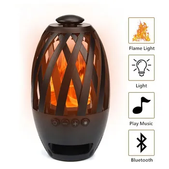 Flame LED Lamps Wireless Portable Bluetooth Speaker Outdoor Subwoofer Speakers Deep Bass Column Mini Loudspeaker caixa de som
Flame LED Lamps Wireless Portable Bluetooth Speaker Outdoor Subwoofer Speakers Deep Bass Column Mini Loudspeaker caixa de som