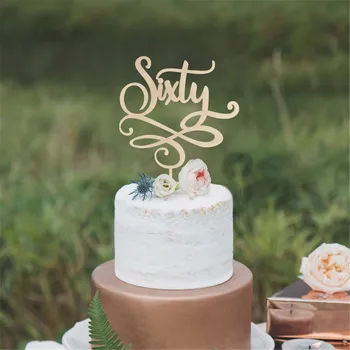New Arrival Sixty 60th Birthday Party Cake Topper Wooden Acrylic Anniversary Cake Decorations Unique Anniversary Gifts Supplies
New Arrival Sixty 60th Birthday Party Cake Topper Wooden Acrylic Anniversary Cake Decorations Unique Anniversary Gifts Supplies
