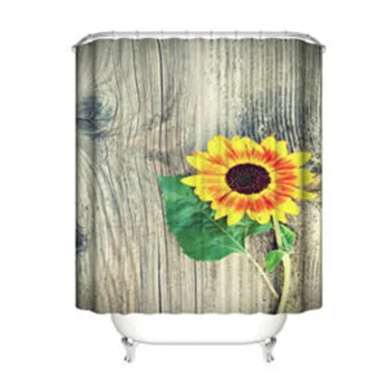 Sunflower Printed Shower Curtain Floor Mat Four-Piece Bathroom Toilet Mat Set Prevent Water From Splashing
Sunflower Printed Shower Curtain Floor Mat Four-Piece Bathroom Toilet Mat Set Prevent Water From Splashing
